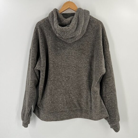 ORO Los Angeles M Hoodie Brown Heather Fleece Pullover Slouchy - Picture 2 of 7
